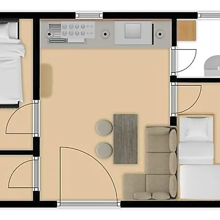 호텔 West Coast Mobilhome With Xxl Terrace 포레치